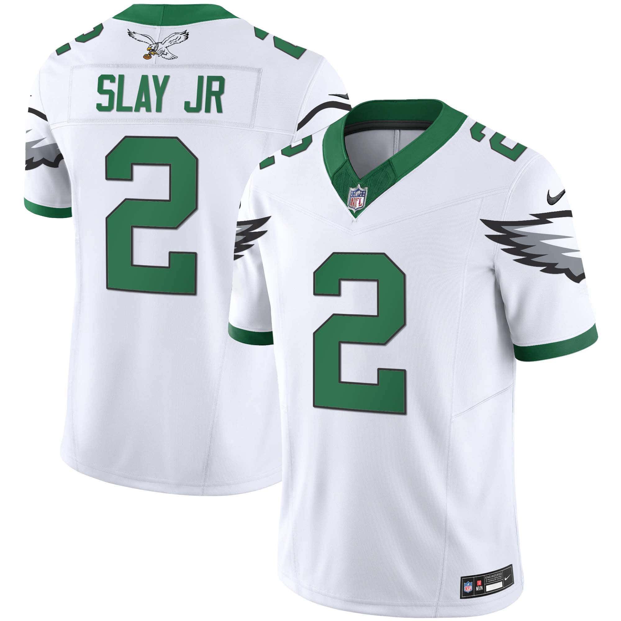 Men Philadelphia Eagles #2 Slay jr White 2024 Nike Vapor Limited NFL Jersey->indianapolis colts->NFL Jersey